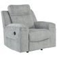 Ashley Buntington Manual Rocker Recliner in Pewter, , large