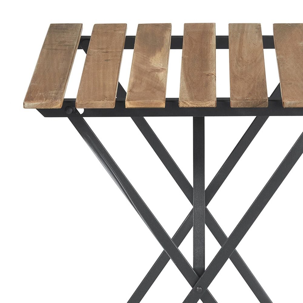 Timberlake 3-Piece Patio Folding Bistro Set in Brown and Black, , large