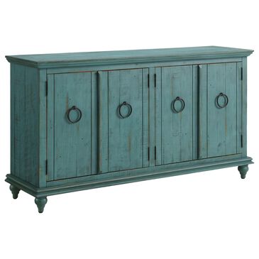 Martin Svensson Home Garden District 65" TV Stand in Rustic Turquoise, , large