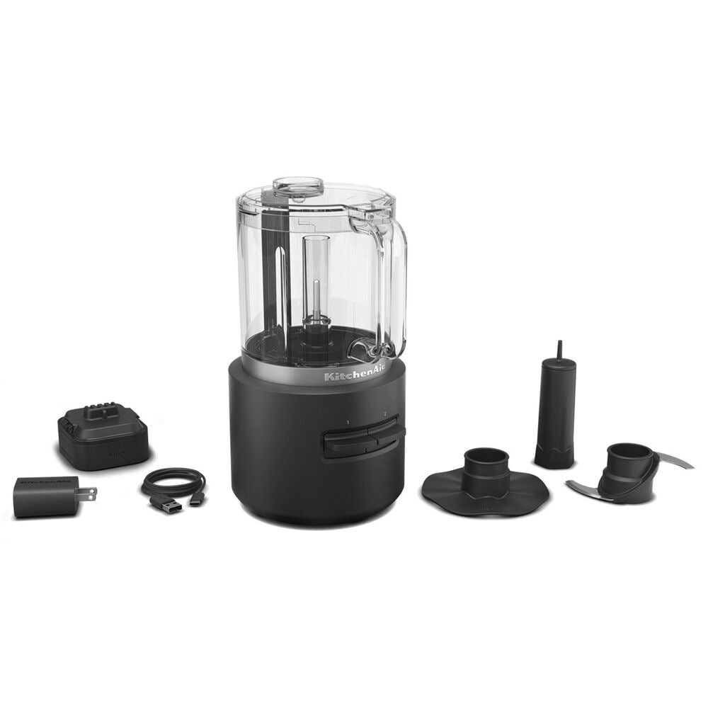 KitchenAid Go Cordless Food Chopper with Battery in Matte Black, , large