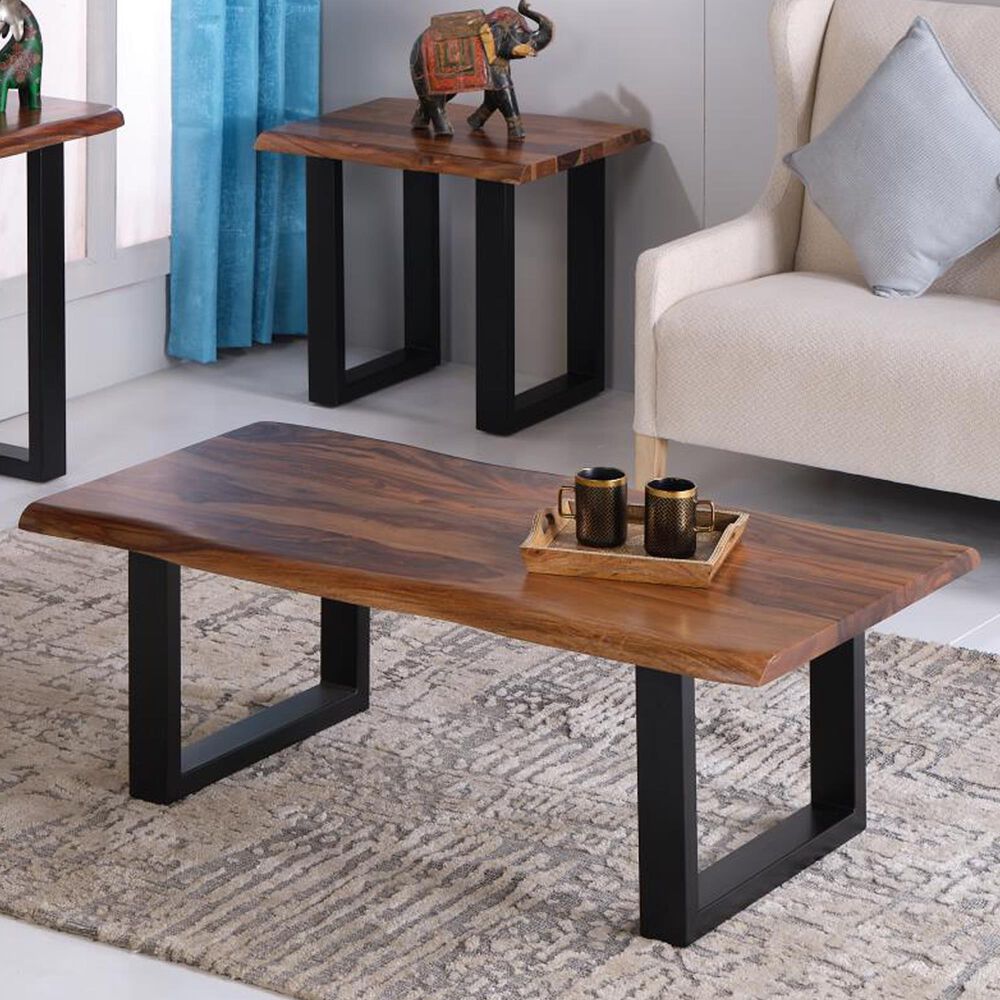 Jaipur Home Carden Coffee Table in Rich Brown and Black, , large
