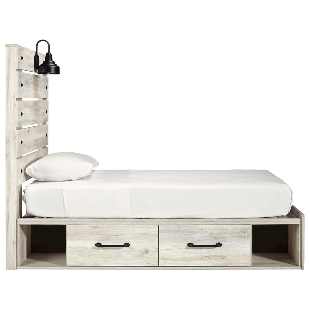 Ashley Cambeck Twin Single Storage Bed in Whitewash, , large