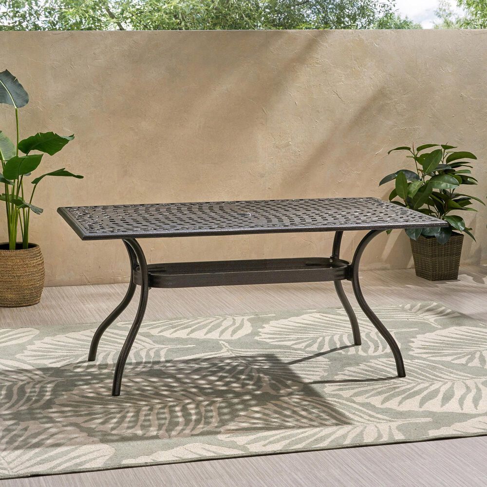 Hearth and Haven Ravenna 7-Piece Outdoor Dining Set in Bronze, , large