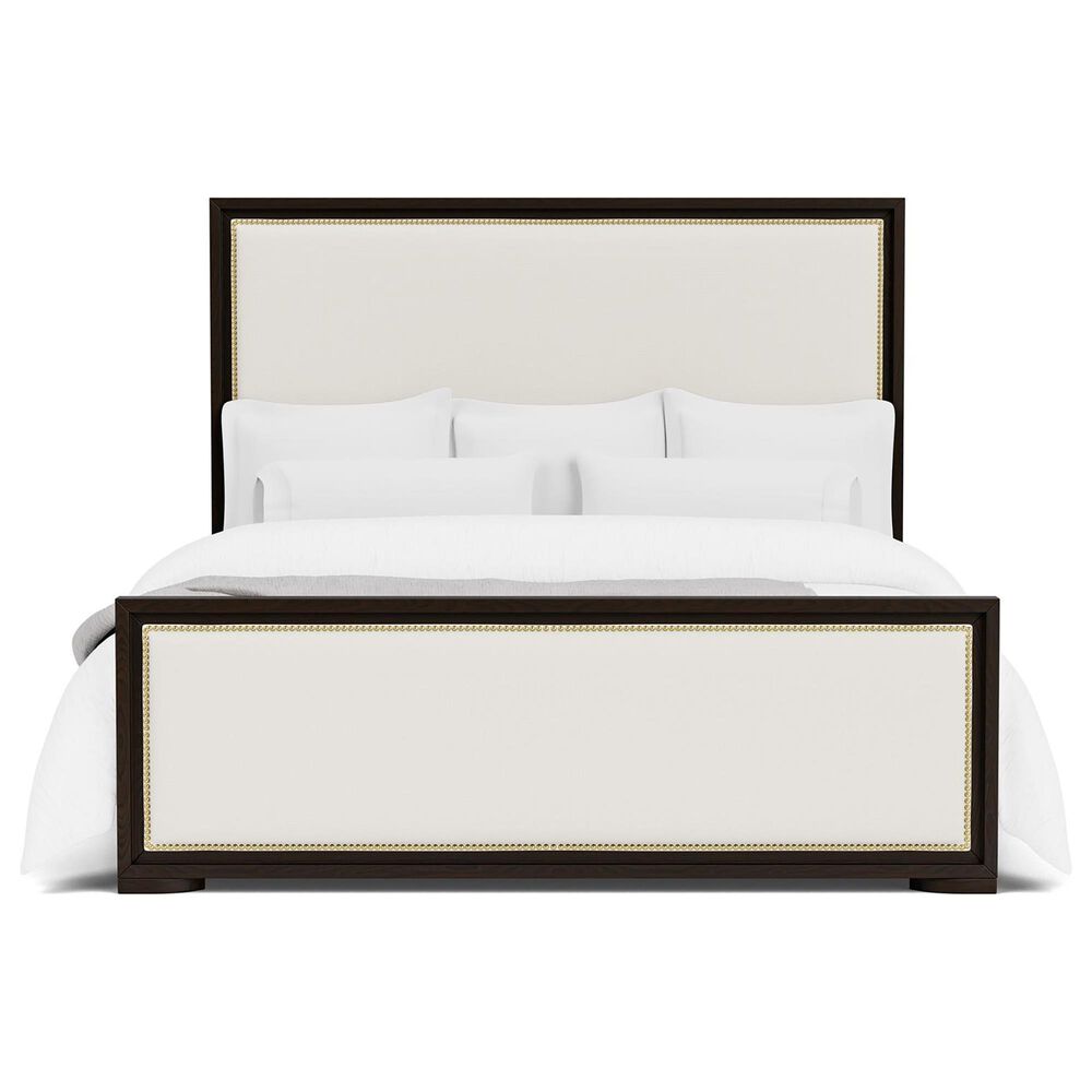 Riverside Furniture Lydia King Upholstered Bed in Dark Cabernet, , large