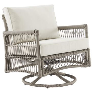 Crosley Furniture Thatcher Patio Swivel Rocker in Creme, , large