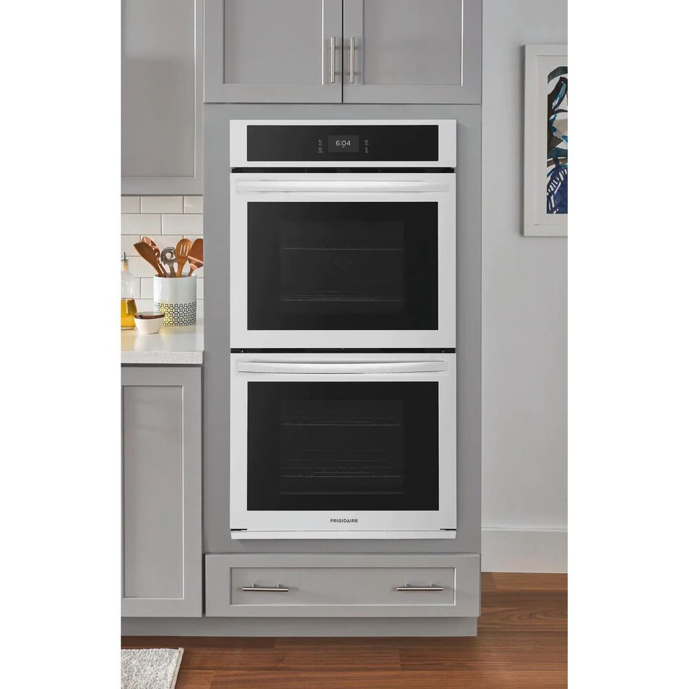 Frigidaire 27&quot; Double Electric Wall Oven with Fan Convection in White, , large