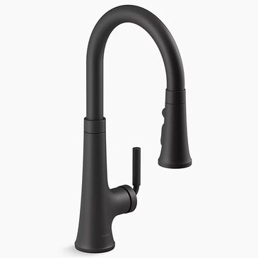 Kohler Tone Pull Down Kitchen Faucet in Matte Black, , large
