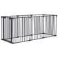 HOMLUX 8-Panel Adjustable Pet Gate in Black, , large