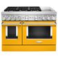 KitchenAid 6.3 Cu. Ft. Freestanding Double Oven Dual Fuel Range with True Convection in Yellow Pepper, , large