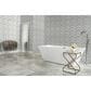 Dal-Tile Gamma Azure Blend 12"" X 12"" TRIANGLE Natural Stone Mosaic Sheet, , large