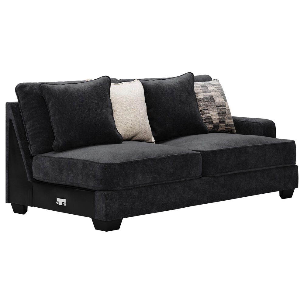 Signature Design by Ashley 3Piece Stationary Sectional in Charcoal Nebraska