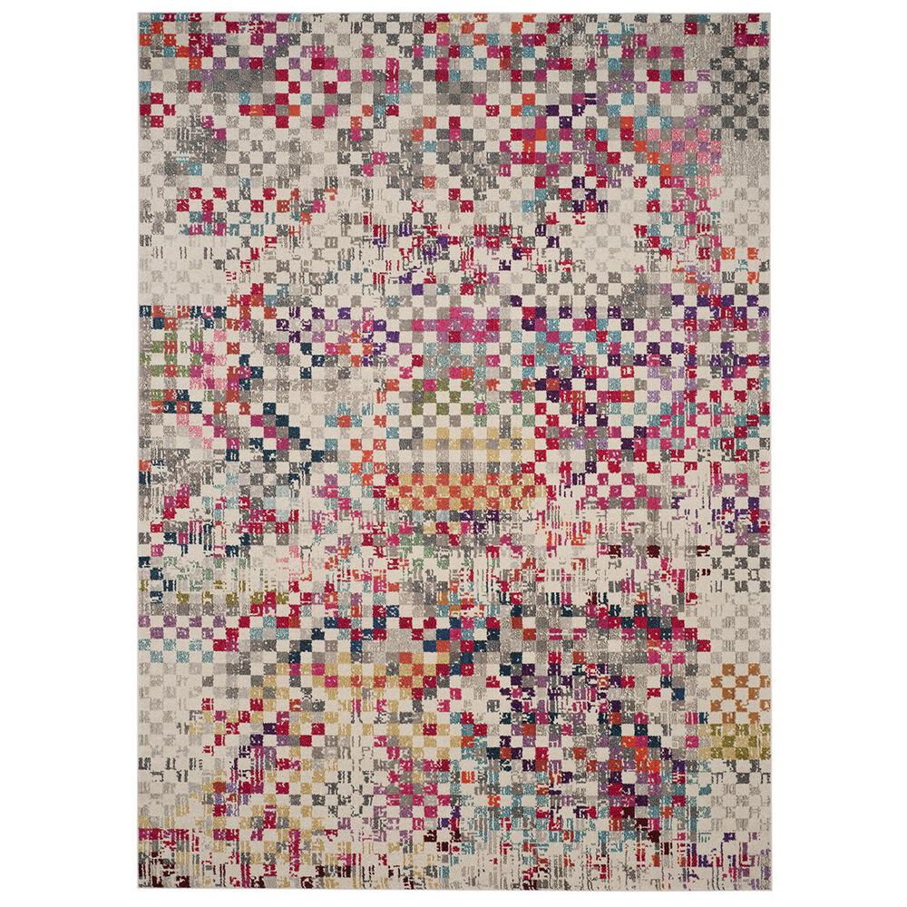 Safavieh Monaco MNC241G-10 10&#39; x 14&#39; Grey/Multi Area Rug, , large
