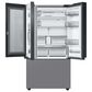 Samsung Bespoke 24 Cu. Ft. French Door Refrigerator with Beverage Center - Stainless Steel Panels Included, , large