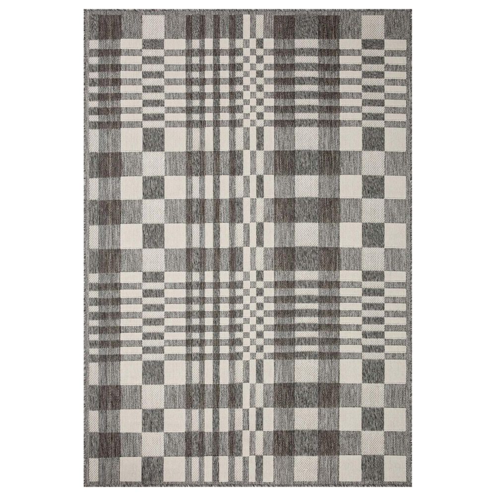 Loloi II Rainier 2"3" x 7"7" Ivory and Pebble Indoor/Outdoor Area Performance Rug, , large