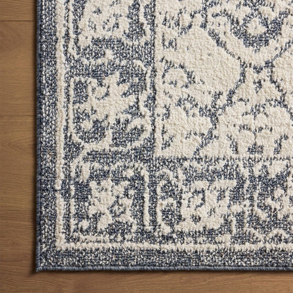 Magnolia Home Gigi Ivory and Blue 4&#39; x 6&#39; Area Rug, , large