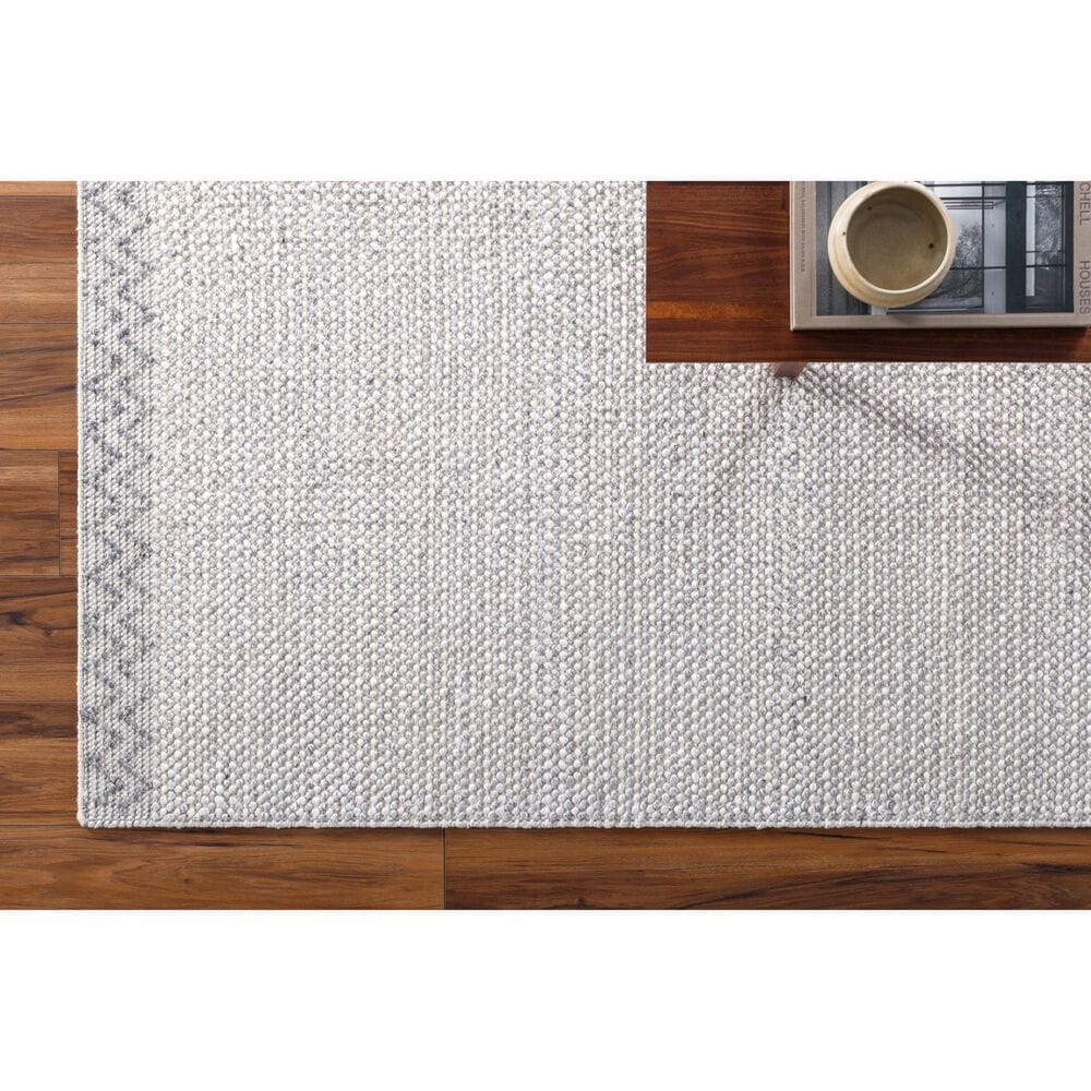 Surya Reika REK-2307 8&#39; x 10&#39; Light Gray, Charcoal and White Area Rug, , large