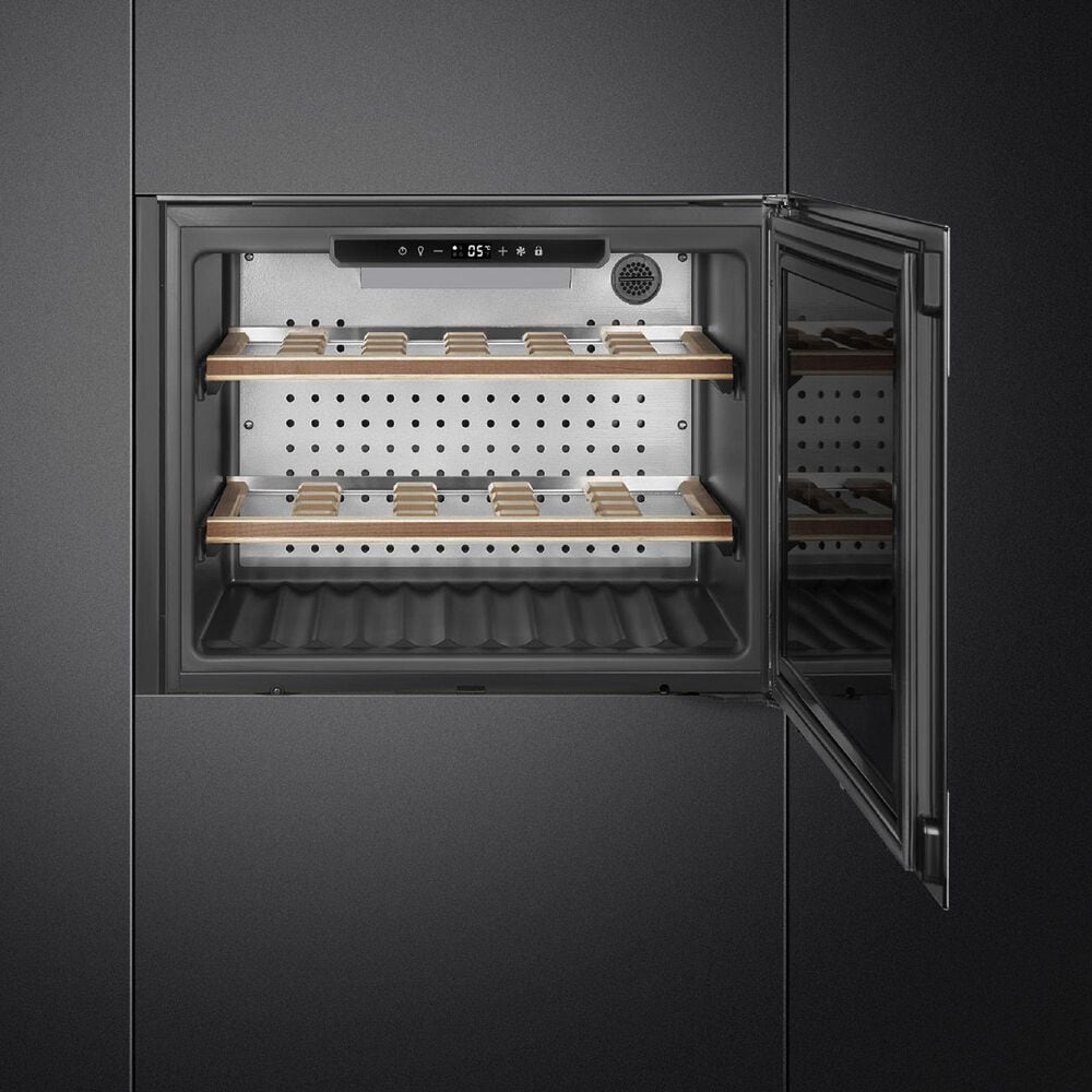 SMEG 21 Bottle Built-In Wine Cooler in Stainless Steel, , large