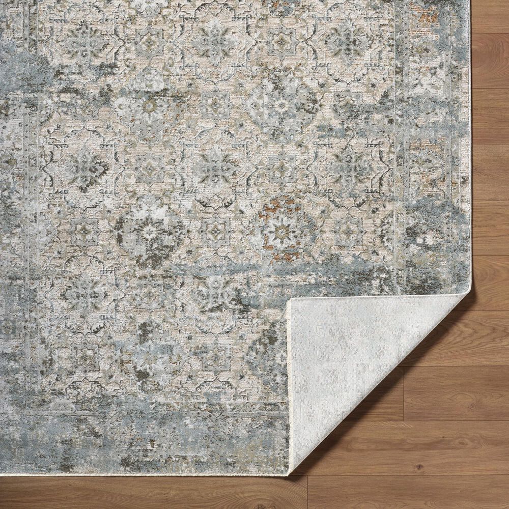 Surya Brunswick Light Gray, Charcoal, Cream, Light Brown, Mustard and Medium Brown 2&#39;7&quot; x 7&#39;3&quot; Runner, , large