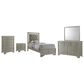 Crown Mark Lyssa 5-Piece Twin Panel Bedroom Set in Champagne, , large