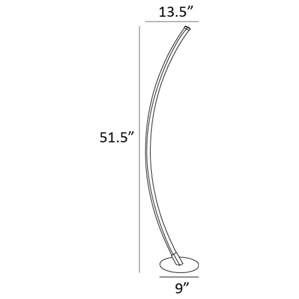 Lite Source Monita LED Floor Lamp in Silver, , large