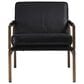 Ashley Puckman Leather Accent Chair in Black, , large