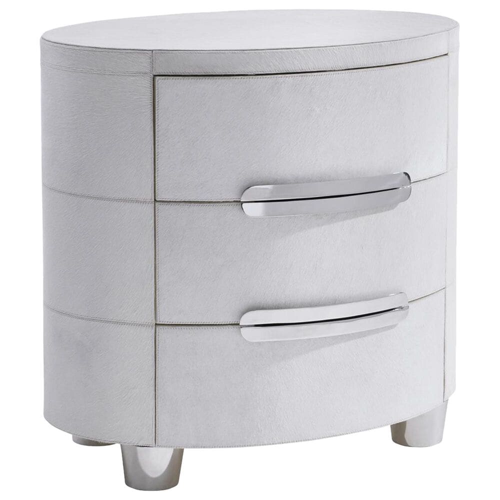 Bernhardt Lyric 3-Drawer Nightstand in White, , large