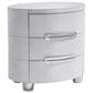 Bernhardt Lyric 3-Drawer Nightstand in White, , large