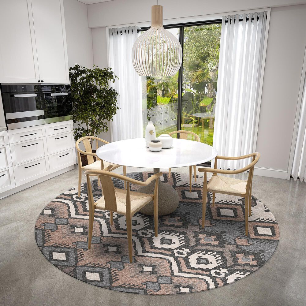 Dalyn Rug Company Sedona 10&#39; Round Bison Indoor/Outdoor Area Performance Rug, , large