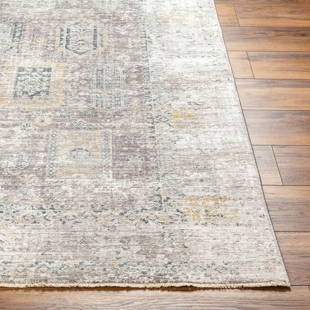 Surya Carlisle CSI2318 2&#39;11&quot; x 10&#39; Dark Brown, Medium Gray, Off-White, Olive and Dark Blue Runner, , large