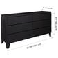Loft District Metrica 6 Drawer Dresser and Mirror in Softwelle Lava, , large