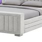 Modern Market Elias King Upholstered Bed with Speakers and LED Lighting, , large