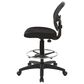 OSP Home DC Series Deluxe Mesh Back Drafting Chair in Black, , large