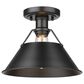 Golden Lighting Orwell Flush Mount in Matte Black, , large