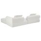 Hearth and Haven 2-Piece Right Facing L-Shaped Sectional Sofa with Pillow Back Cushions in White, , large