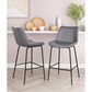 Zuo Modern Byron Counter Chair in Gray/Black, , large