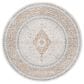 Safavieh Isabella ISA919B 6"7" Round Cream and Beige Area Rug, , large