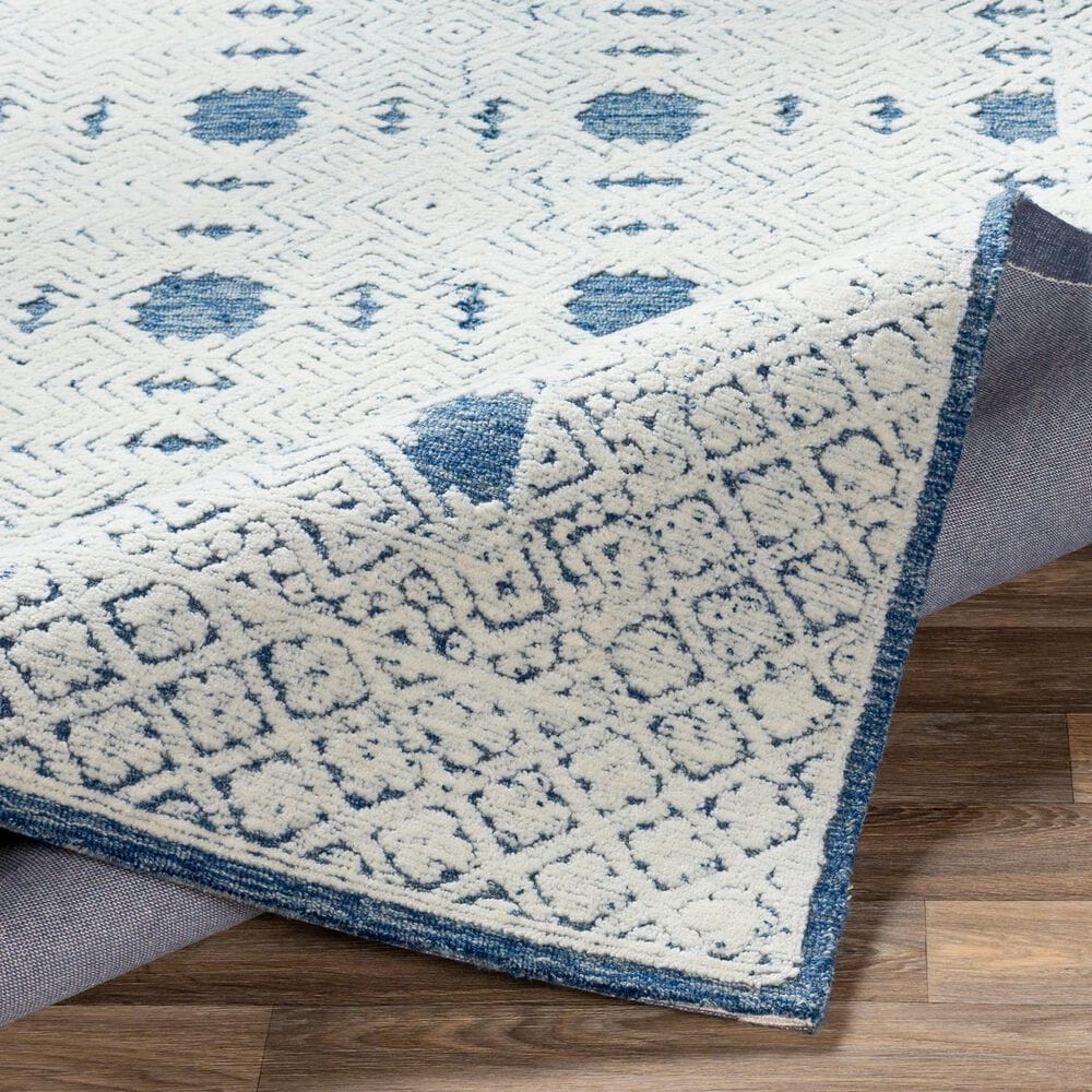 Surya Louvre LOU-2300 4&#39; x 6&#39; Navy, Cream and Ice Blue Area Rug, , large