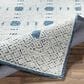 Surya Louvre LOU-2300 4" x 6" Navy, Cream and Ice Blue Area Rug, , large