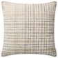 Loloi Cricket 22" Square Throw Pillow in Beige and Black, , large