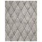 Safavieh Micro-Loop MLP151H 9" x 12" Charcoal and Ivory Area Rug, , large
