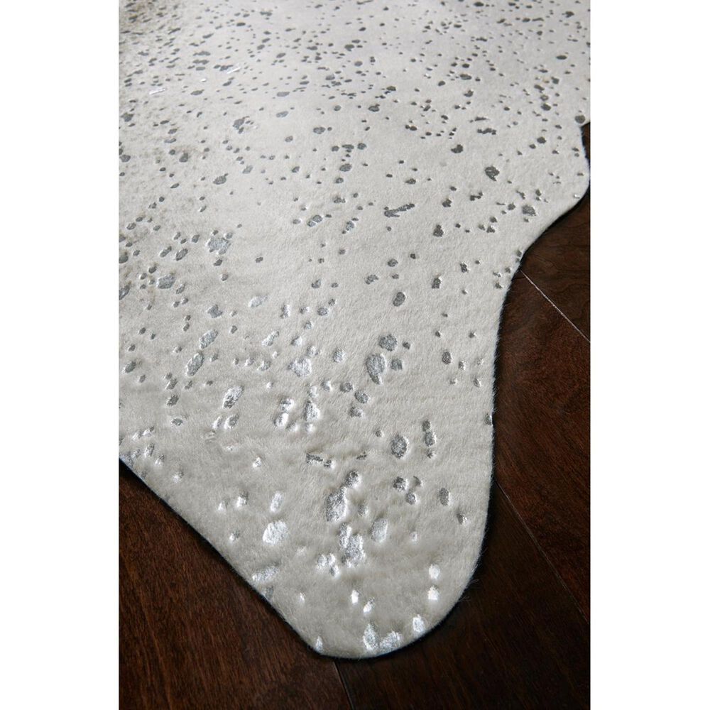 Loloi Bryce BZ-09 3&#39;10&quot; x 5&#39; Stone and Silver Area Rug, , large