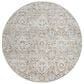 Radici USA Livigno Damask 7"10" Round Beige Area Rug, , large