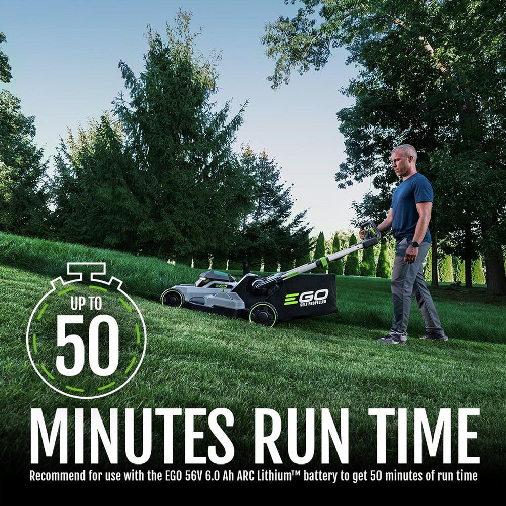 EGO 21" Battery-Powered Self-Propelled Lawn Mower, includes 56V 6.0Ah Battery and 320W Charger, , large