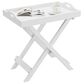 Timberlake Lavish Home Folding End Table in White, , large