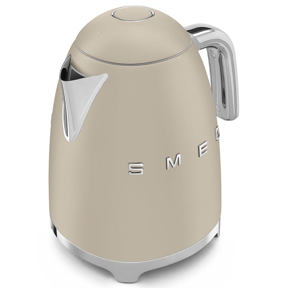 SMEG Retro Style 7-Cup Electric Kettle in Matte Moonlight and Polished Chrome, , large