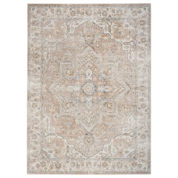 Nourison Astra Machine Washable 3"3" x 5" Beige Area Rug, , large