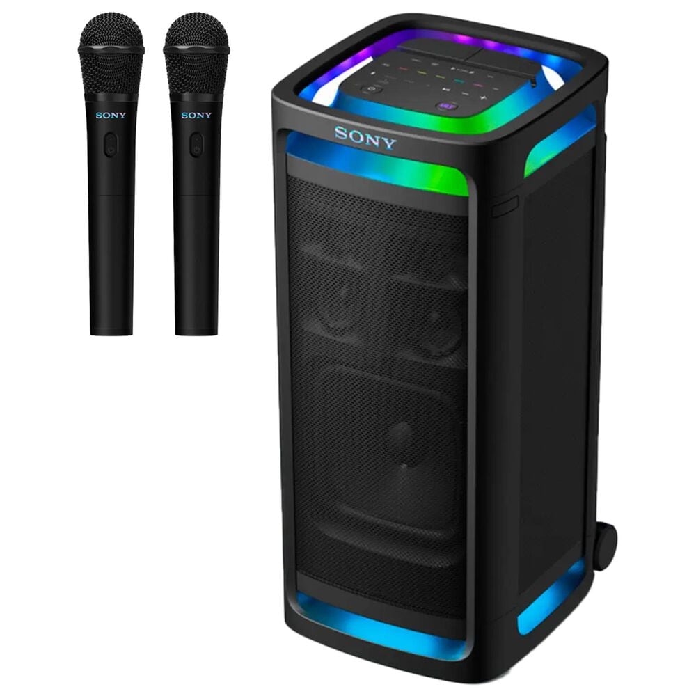 Sony ULT Tower 9 Party Speaker with ULT Mic Wireless Microphone in Black, , large