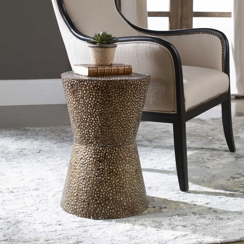 Uttermost Cutler Accent Table in Bronze, , large