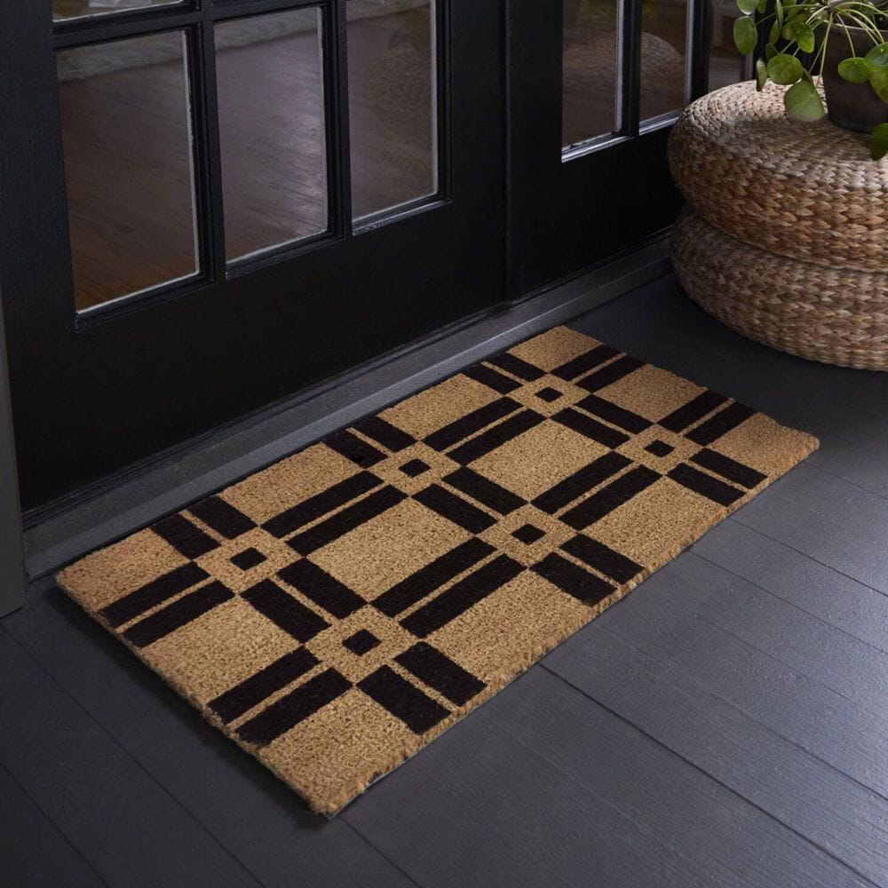 Balta Rugs Classic Geo Black 1&#39;6&quot; x 2&#39;6&quot; Door Mat, , large