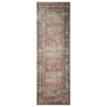 Amber Lewis x Loloi Georgie 2"3" x 3"9" Red and Navy Area Rug, , large